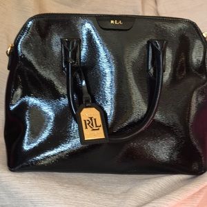 Ralph Lauren patent leather hand bag